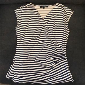 Evan-Picone faux- wrap sleeveless top